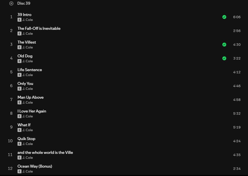 mintTV_X's tweet image. Post your Top Three Songs From Both Discs in #TheFallOff! Honest Answers Only...

DISC 29 

1: WHO TF IZ U
2: The Let Out
3: Legacy

DISC 39

1: 39 Intro
2: Old Dog
3: The Villest