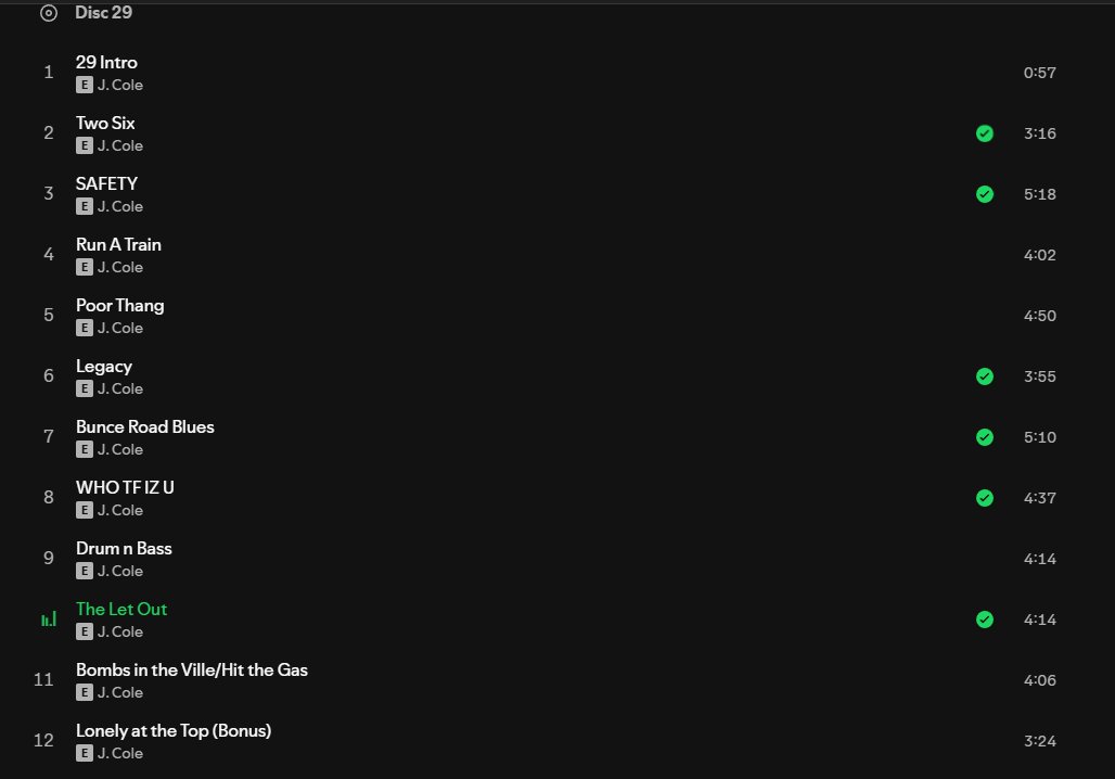 mintTV_X's tweet image. Post your Top Three Songs From Both Discs in #TheFallOff! Honest Answers Only...

DISC 29 

1: WHO TF IZ U
2: The Let Out
3: Legacy

DISC 39

1: 39 Intro
2: Old Dog
3: The Villest