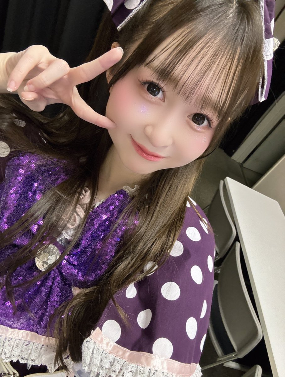 明日はみんな大好き水玉衣装だよ💜✨ 私もこの衣装大好きなので見にき