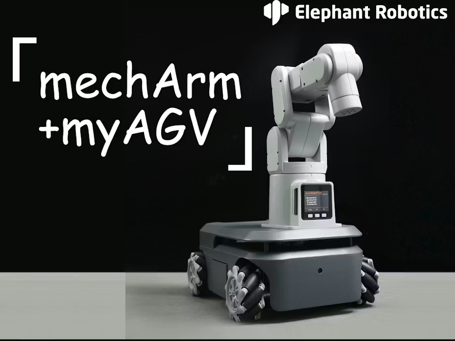 CobotMy's tweet photo. 【Robo Spotlight】#CompoundRobot in Action
🧐Want to see how #AGV and #robot work together? 🔍Learn how #myAGV moves precisely to a set location and #mechArm completes pick-and-place tasks👉https://t.co/hwdDWOUe6t 🛒Get yours👉https://t.co/KoalJXrzcr #tech https://t.co/6eij8vMKwt