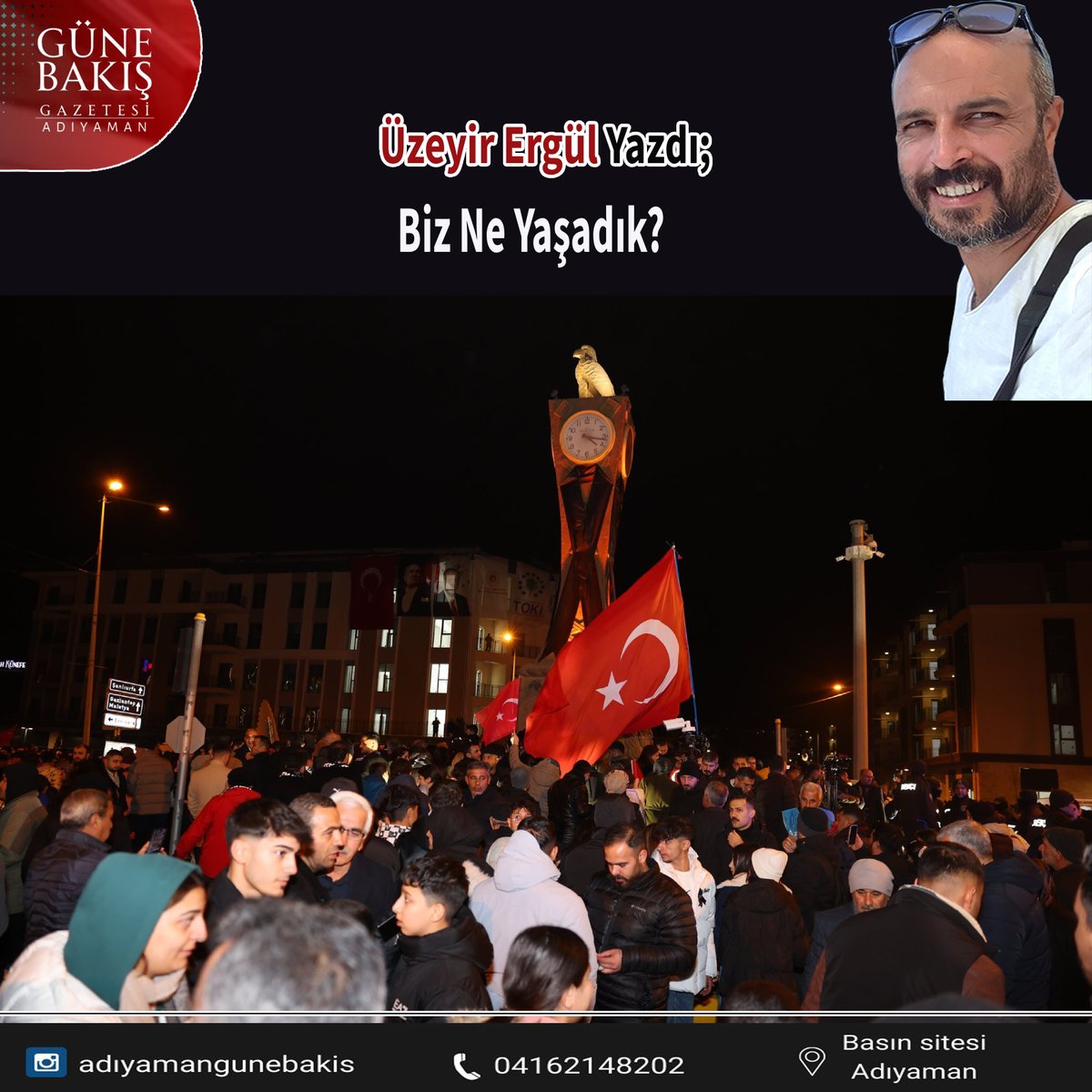 gunebakis02's tweet photo. Saat kulesi bir şehrin yok oluşunun simgesi oldu artık. Akrep ve yelkovan yitip giden on binlerce canın anısına saygı duyar gibi anıtlaşarak, ölüm gibi katı ve soğuk olarak yapıştı kara bir tarihin şafağına.

Üzeyir Ergül Yazdı: Biz ne Yaşadık?

https://t.co/8lak0a55P1
@ALDUS02 https://t.co/Hpo7SK0IA0