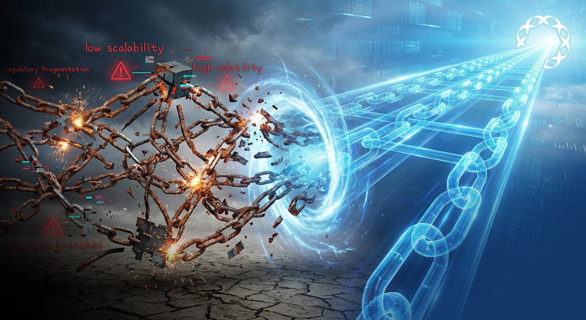 LocusChain's tweet photo. Low TPS⚠️ Security incidents🔐 Regulatory friction.  Complex UX. High volatility.

These aren’t edge cases, they’re the core problems blocking blockchain from mass adoption 🚧

Infrastructure must evolve 🏗️

Explore how Locus Chain becomes the next evolution of blockchain 🚀

#LocusChain #Blockchain #TPS #Mass_adoption