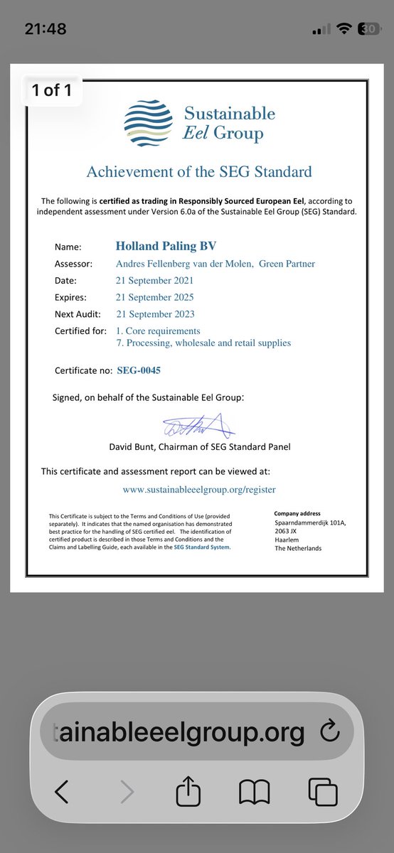 leerust1966's tweet photo. 3/6
We’re talking a critically endangered species. SEG’s slow, sloppy recertification isn’t protection—it’s eelwashing. A “sustainability label” that doesn’t safeguard eels is worthless marketing.

#EelGate 
#SaveTheEels
#Greenwashing https://t.co/xU9lK6H74d
