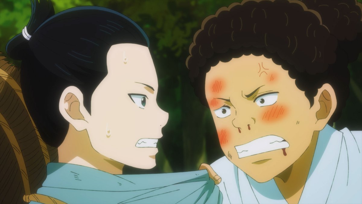 miburo_anime's tweet photo. ＼＼ 芹沢と新見の幼少期役は…❓／／

第7話で明かされる、芹沢と新見の過去。
彼らの幼少期を演じたのは…

松岡禎丞さん(芹沢鴨役)と
川原瑛都さん(新見錦役)‼️

第7話はこの後、5時30分より放送！
お楽しみに⚔️

#青のミブロ https://t.co/hJM6kIdpm6
