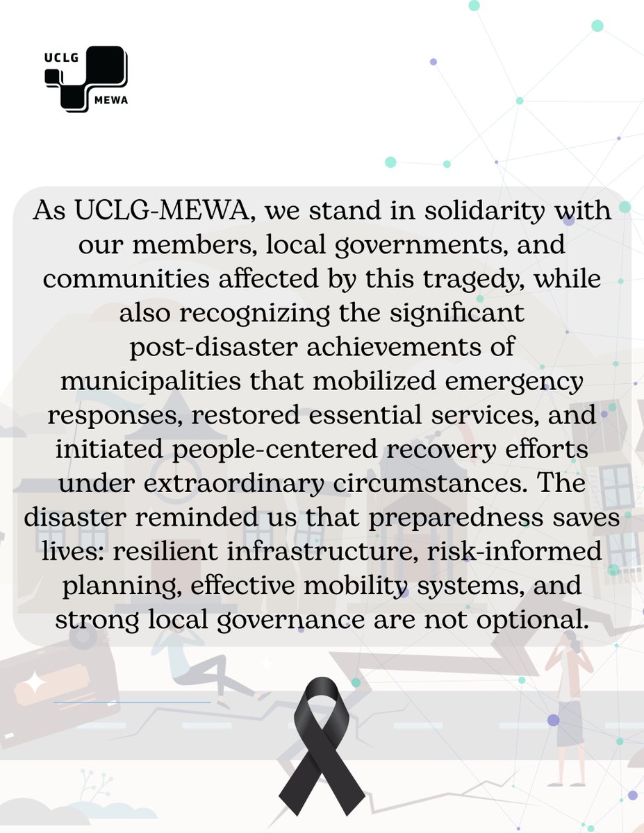 UCLGMEWAorg's tweet photo. #6February #Türkiye_Syria #Earthquake #ReilientCities #Resilience #ResilientMEWA