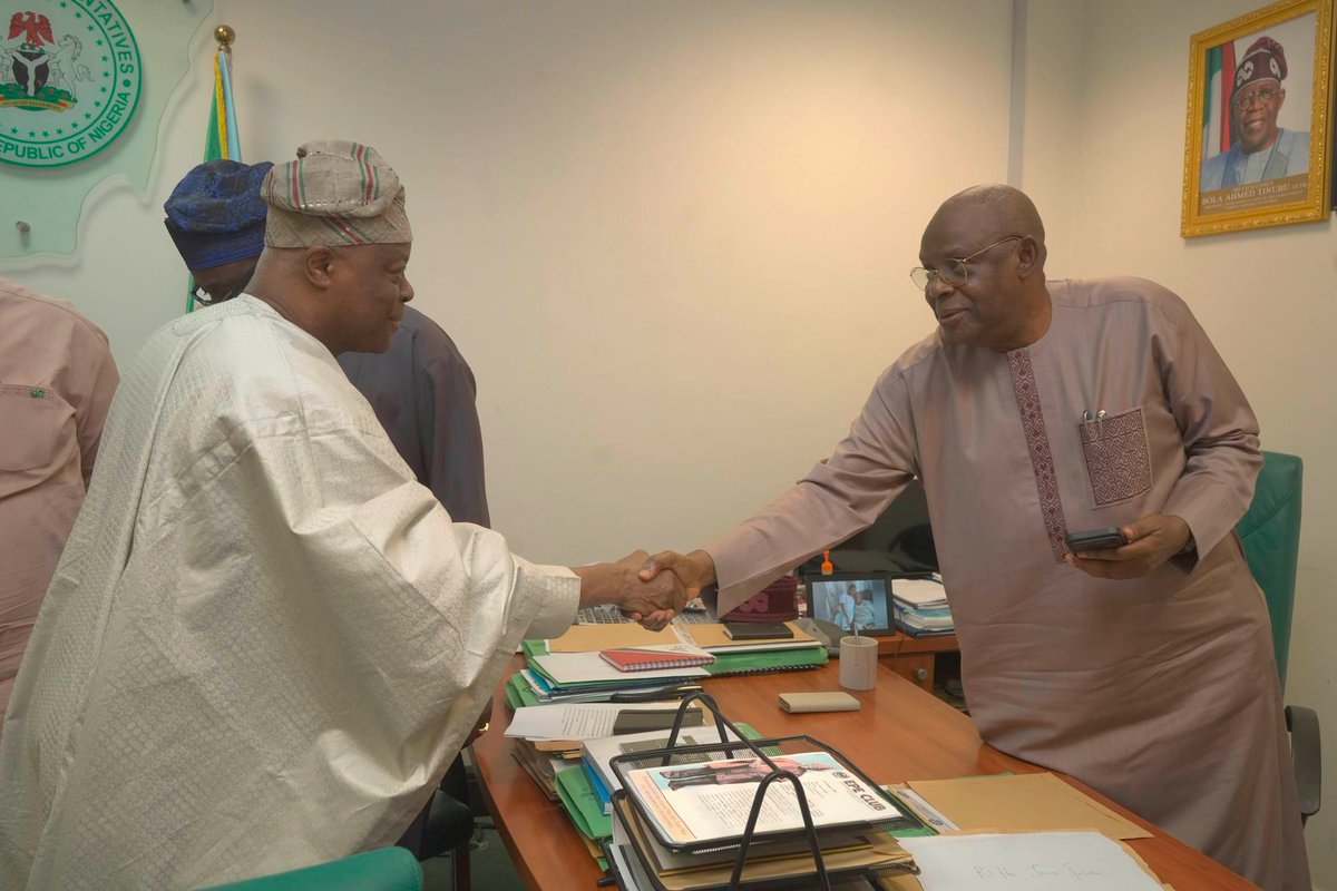 honfaleke's tweet photo. The Minister of Finance and coordinating minister of the Economy, Mr. Wale Edun paid a courtesy visit to my office earlier in the week. https://t.co/ffsy9DoXoh