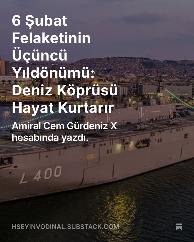 HVodinali's tweet photo. Deprem, İskenderun Körfezi’ne birkaç kilometre mesafede yaşandı. Buna rağmen ilk günlerde deniz köprüsü kurulamadı. Afet senaryolarında deniz köprüsü yoksa o plan eksiktir. İstanbul’un durumu ise başlı başına endişe verici.
https://t.co/QqPWVUZ9ZH https://t.co/Y5zgSlibpz