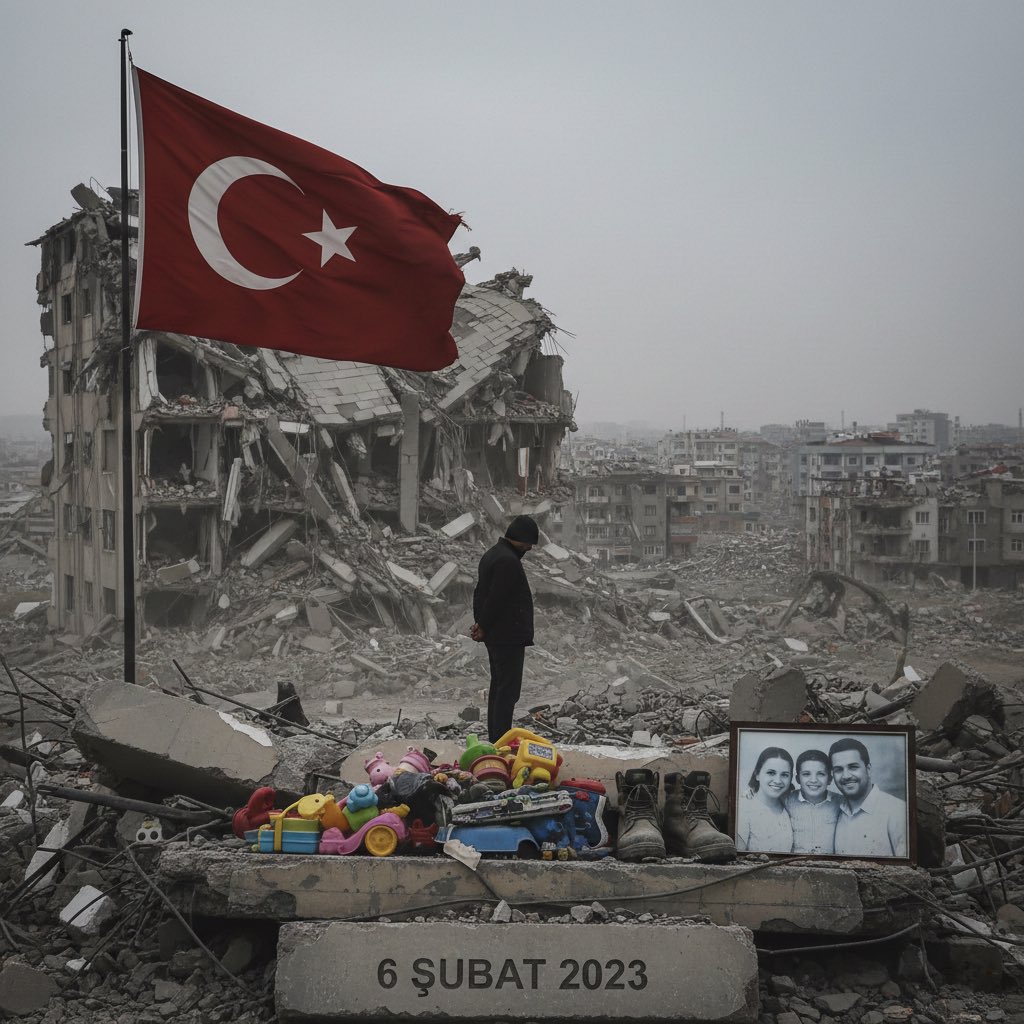 6 Şubat: Unutmadık. Unutturmayacağız.

Saat 04.17…
Bir ülke uyandı ama bir daha eskisi gibi uyuyamadı.
6 Şubat depremlerinde kaybettiklerimizi rahmetle anıyor, geride kalanların acısını yüreğimizde taşıyoruz.

#6Şubat #Deprem #Unutmadık #Unutturmayacağız #Türkiye