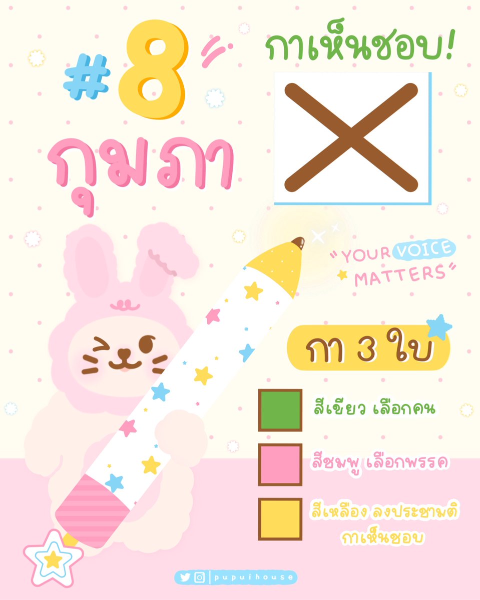 เพราะทุกเสียงสำคัญ ✏️✨ 

#8กุมภากาเห็นชอบ #เลือกตั้ง69 #เลือกตั้ง2569