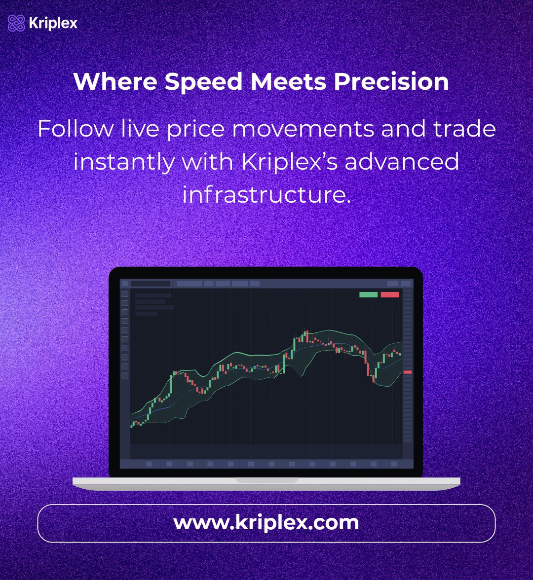 KriplexPay's tweet photo. Where speed meets precision. ⚡📊
Track real-time price movements, execute trades instantly, and stay ahead of the market with Kriplex’s advanced trading infrastructure.

Trade smarter. Move faster.
👉 https://t.co/NVJyYbBO17

#Kriplex #CryptoTrading #TradingPlatform #RealTimeData #Liquidity #Bitcoin #Altcoins #Web3 #CryptoExchange #DigitalAssets
