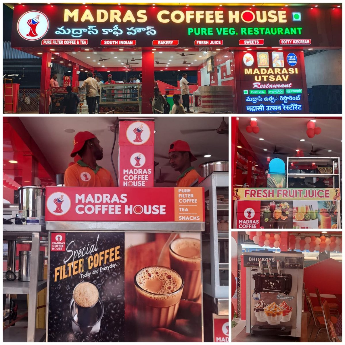 A refreshing upgrade for our passengers! ☕✨
Guntakal Division commissions Madras Coffee House – Premium Outlet at Renigunta Railway Station today.
A vibrant, heritage-inspired space delivering quality, hygiene &amp; comfort—making every journey better. 🚆
<a href="/drmgtl/">DRM Guntakal</a> 
<a href="/SCRailwayIndia/">South Central Railway</a>