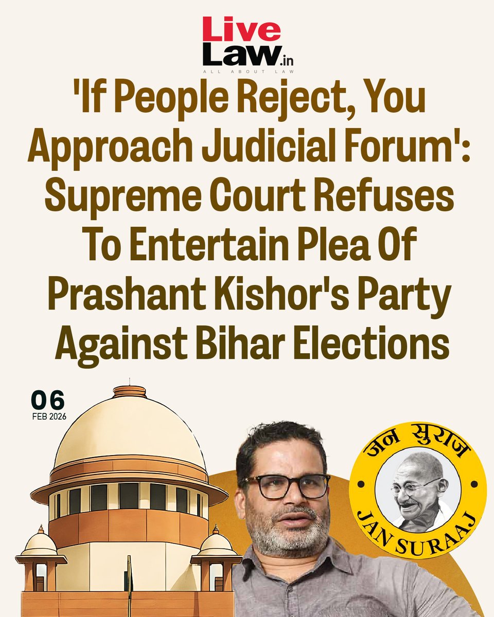 LiveLawIndia's tweet image. While saying that the 'freebies' issue will be examined, CJI said that it will not be at the instance of a "party who lost everything."
Read more: bitl.to/5dyg
#SupremeCourt  #PrashantKishor #BiharElections
