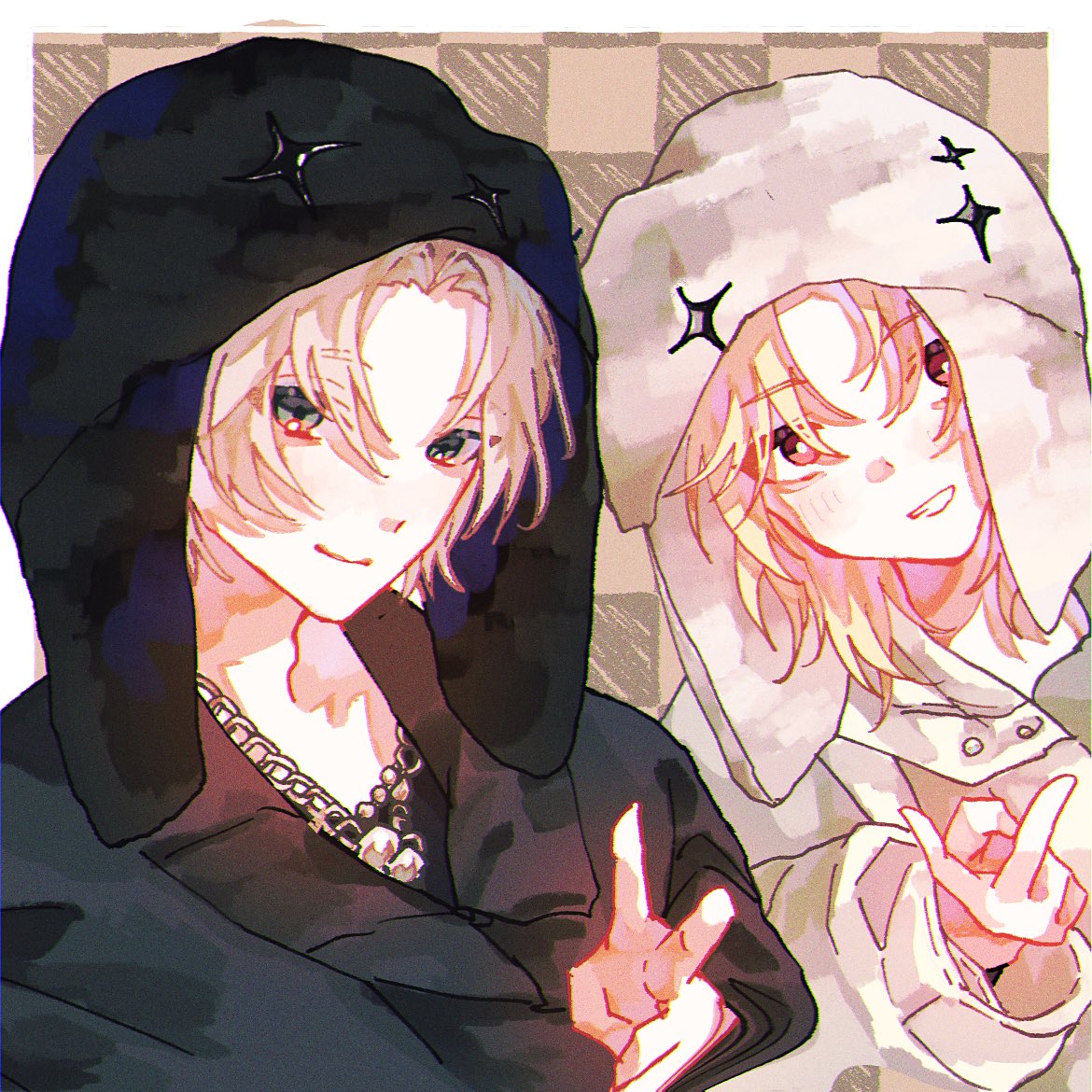 seeeed0516's tweet photo. #JILart #羽ペン #絵れしく 
オソロ帽子👒たすかる🧢 https://t.co/FgQTp6xZ3r
