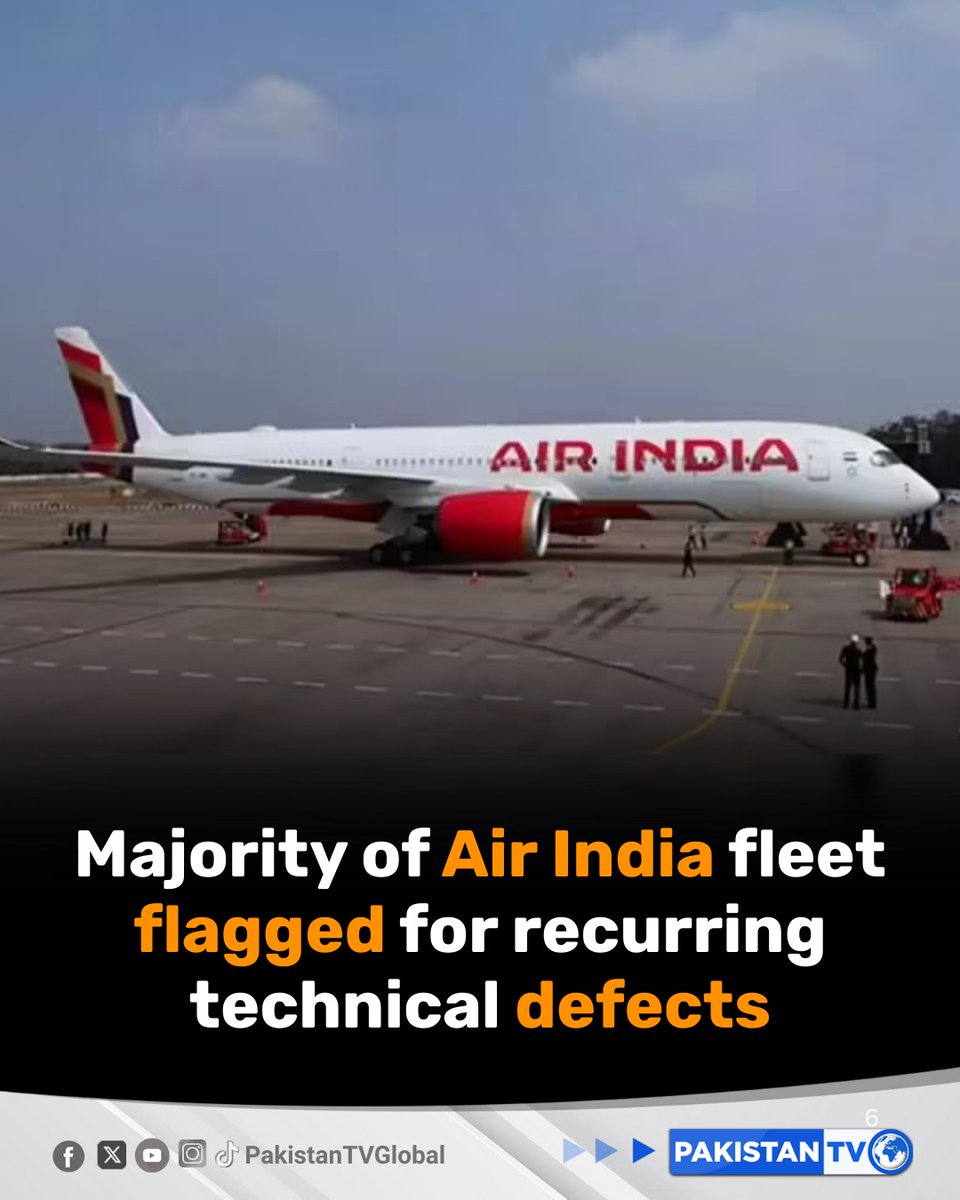Government data shows that nearly three-fourths of Air India Group’s aircraft have been identified with repeated technical issues following inspections since January last year.

#PakistanTV #PakistanTvglobal #AirIndia #AviationSafety #AircraftInspections