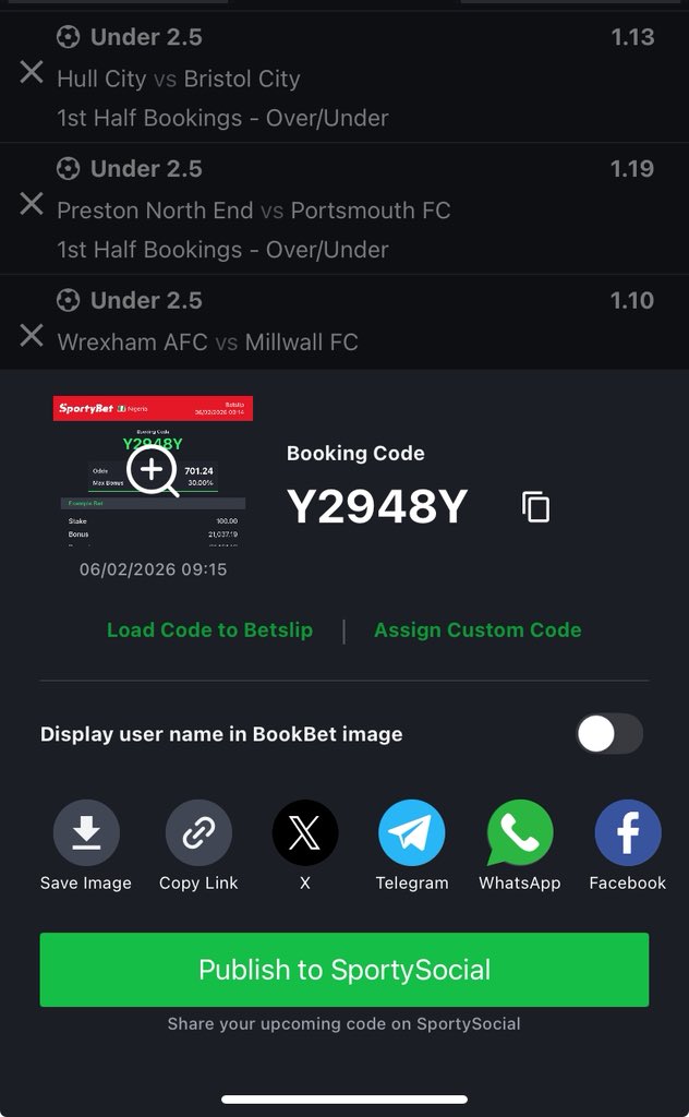 WEKPWC- HT over 0.5 card
KVC7Q8- HT under 0.5 (risky)
Y2948Y - HT under 2.5 card