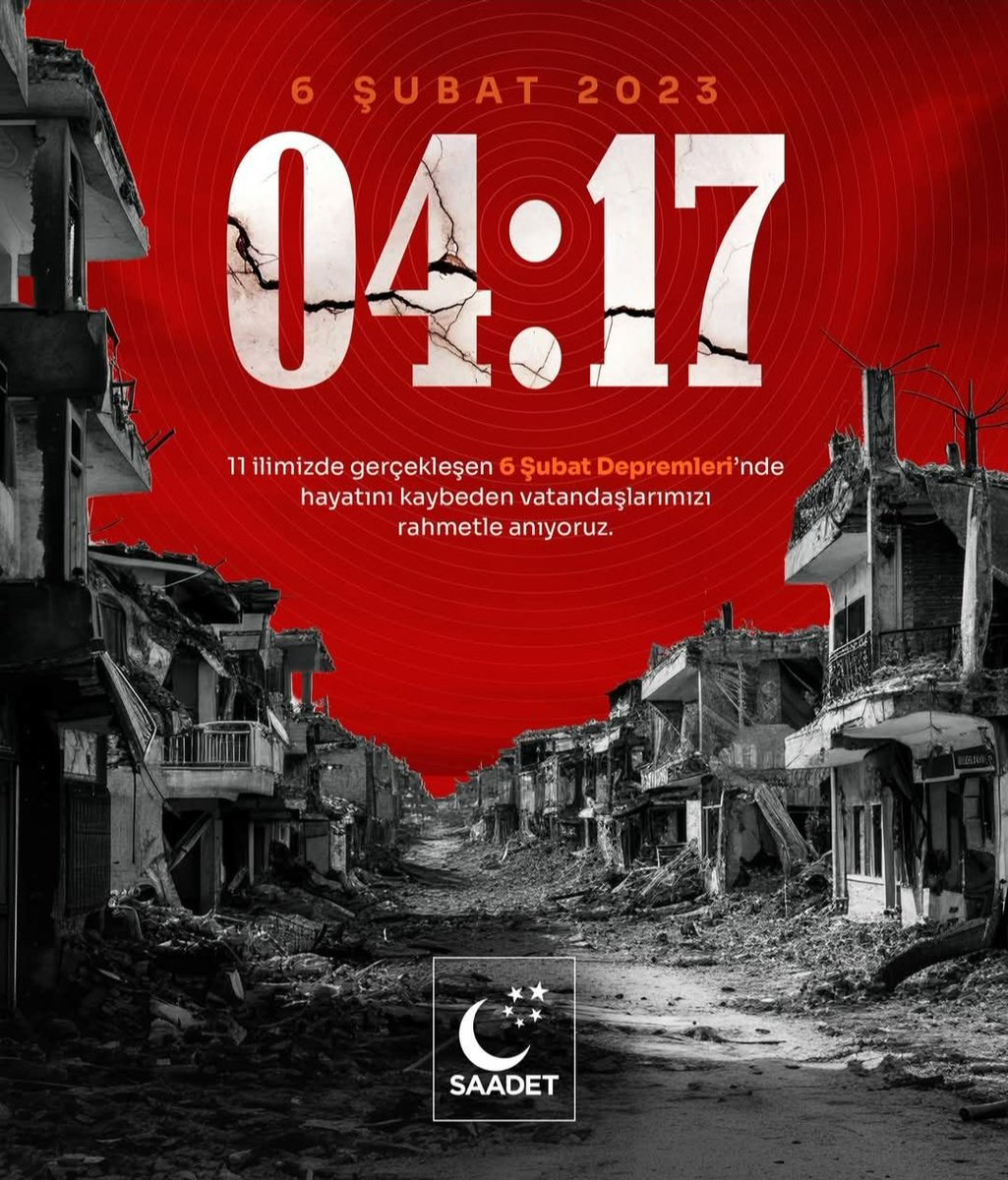 Saadet Partisi Silivri İlçe Teşkilatı olarak, 6 Şubat Depremlerinin yıl dönümünde hayatını kaybeden vatandaşlarımızı rahmetle anıyor; depreme hazırlığın eksiksiz yapıldığı, hiçbir afetin felakete dönüşmediği bir Türkiye diliyoruz.
Silivri Saadet