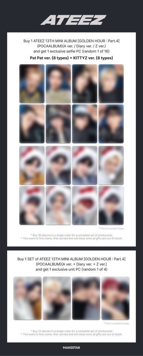 ATEEZ [GOLDEN HOUR : Part.4] アルバム ラキドロ 公開されました