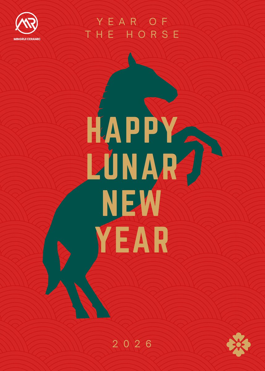 mingruiceramic's tweet photo. 📢 Chinese New Year Holiday Notice

Mingrui Ceramic will be closed for the Chinese New Year holiday from February 12th to February 23rd.

For urgent matters, please feel free to contact us.
📩 : admin@mingruiceramic.com
🌐 : https://t.co/RYtC6lb76O
#ChineseNewYear #HolidayNotice https://t.co/ODuS0qs2Nb