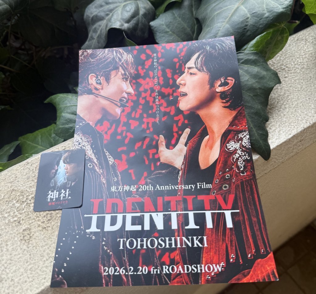 映画館にアイデンティティチラシがあった❣️ 20日から同時にやってる