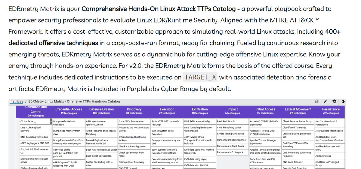 cr0@Defensive-Security.com / EDRmetry / PurpleLabs tweet media