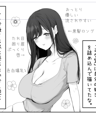 少し絵柄を今風にしてみようと試行錯誤中( ..)φ 