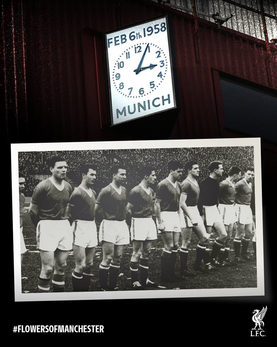 Our thoughts are with Manchester United, as we pause for remembrance on the anniversary of the Munich air disaster. 

#FlowersOfManchester