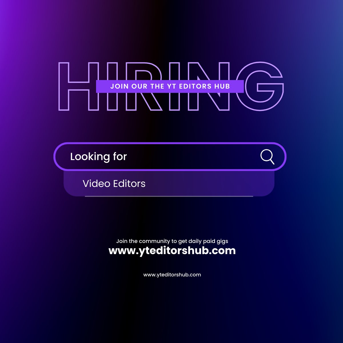 MohitBarahate's tweet photo. π¨ Hiring: Video Editor
Looking for a talented video editor with 2+ years of experience.
π¬ Main work: Short-form content editing
π° Pay: βΉ80KββΉ1L/month
π Remote
π©https://t.co/FPJDCl9rct -> gigs feed channel
#Hiring #VideoEditor #ShortFormEditor #RemoteJobs #CreativeJobs https://t.co/mHnJhfV0wg