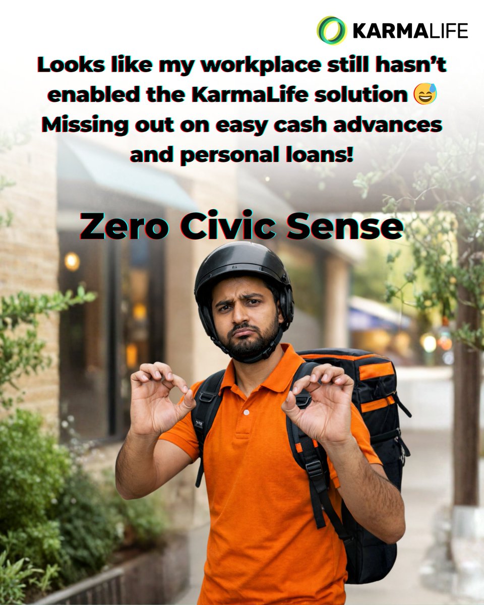 Karmalife_AI's tweet image. I'm still waiting for my workplace to adopt KarmaLife financial solutions. Instant cash access and personal loans sound great right now.

#viralmeme #trending #zerocivicsense