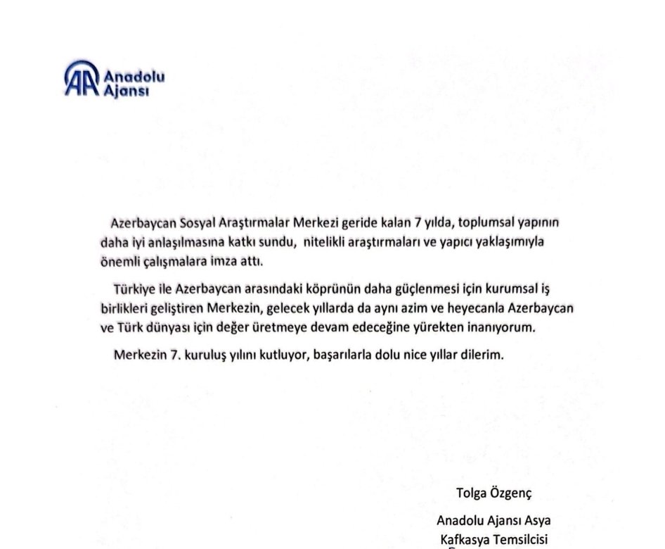 Sosial Tədqiqatlar Mərkəzi /Social Research Center tweet media