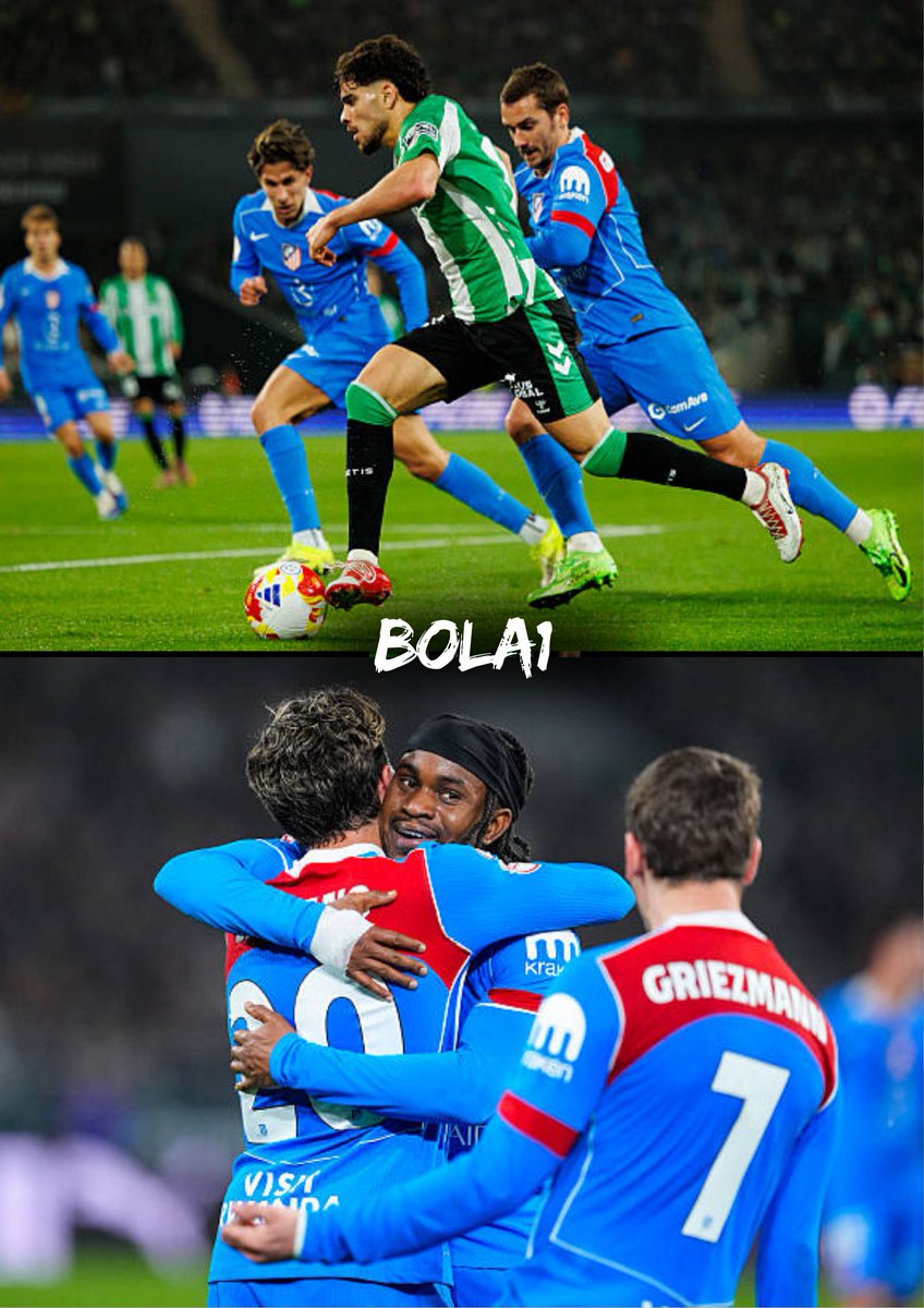 Fansbolaaa's tweet photo. COPA DEL REY 

Pertandingan terbaru antara Real Betis dan Atletico Madrid di babak perempat final Copa del Rey berakhir dengan kemenangan telak 0-5 untuk Atletico Madrid.

Situs rekomendasi : https://t.co/IIZYHfLbQR

#bola1 #beritabola #copadelrey #BetisAtletico #prediksihariini https://t.co/Jbbsfmm2l5