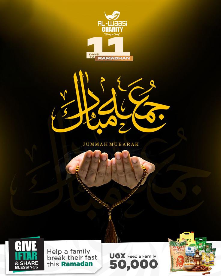 Juma Mubarak 🤍 
Ramadan countdown: 11 days to go🌙

#JumaMubarak
#Ramadan_coming_soon
#iftar2026