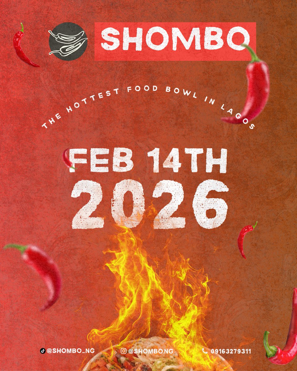 shombo_ng's tweet photo. LOVE AT FIRST BITE ❤️🔥
SHOMBO OFFICIALLY LAUNCHES FEB 14 2026. https://t.co/Qe7gikHimL