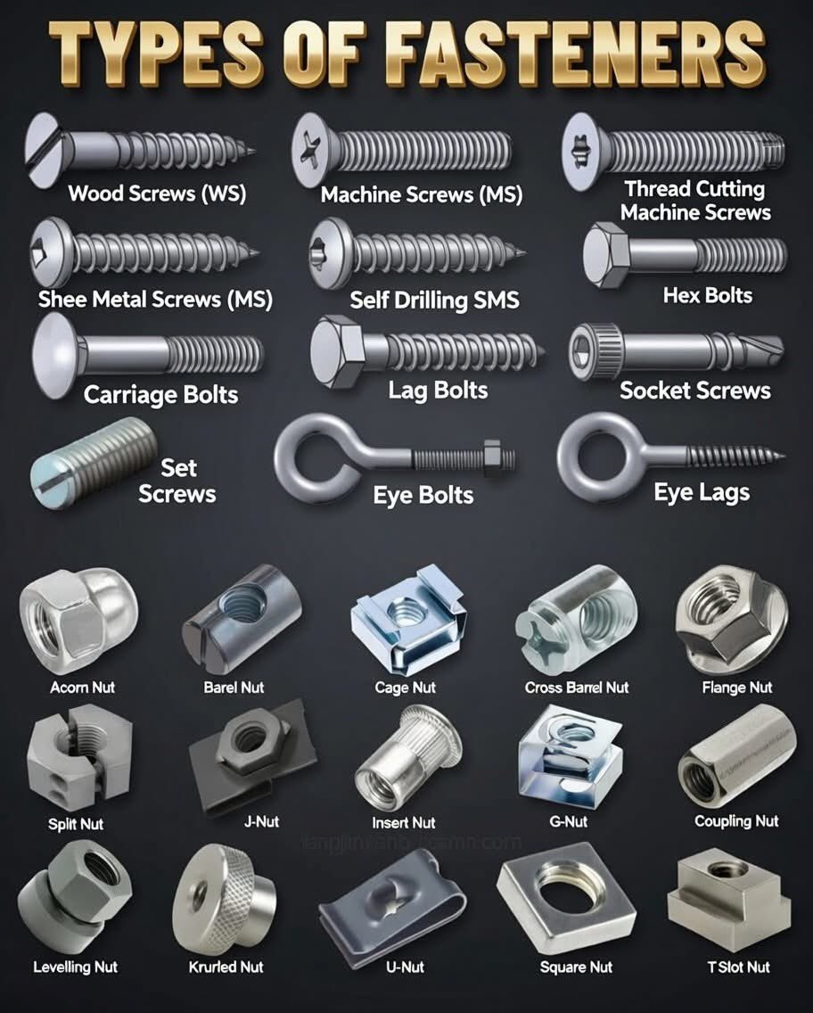 Types of fasteners