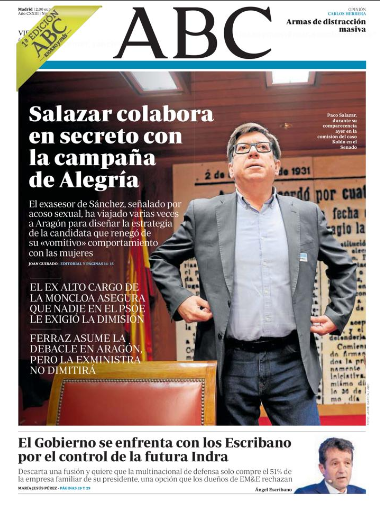 Mtelladof's tweet photo. No solo metieron las denuncias 5 meses en un cajón y le buscaron trabajo a Salazar en embajadas. Ahora, el PSOE le considera su referente en las campañas electorales. 

Por eso las mentiras, las llamaditas a los mayores…

Se mueven en el barro porque están acostumbrados. https://t.co/qh6dtGmOLM