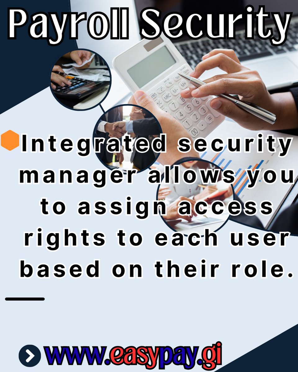EasyPay offers role based access to Payroll. One of many security features.

Contact us for more information. Visit easypay.gi

#gibraltarpayroll #gibraltarbusiness #easypay #gibraltaraccountants #gibraltartax #gibraltarpayroll #payrollcourse #payrollsoftware