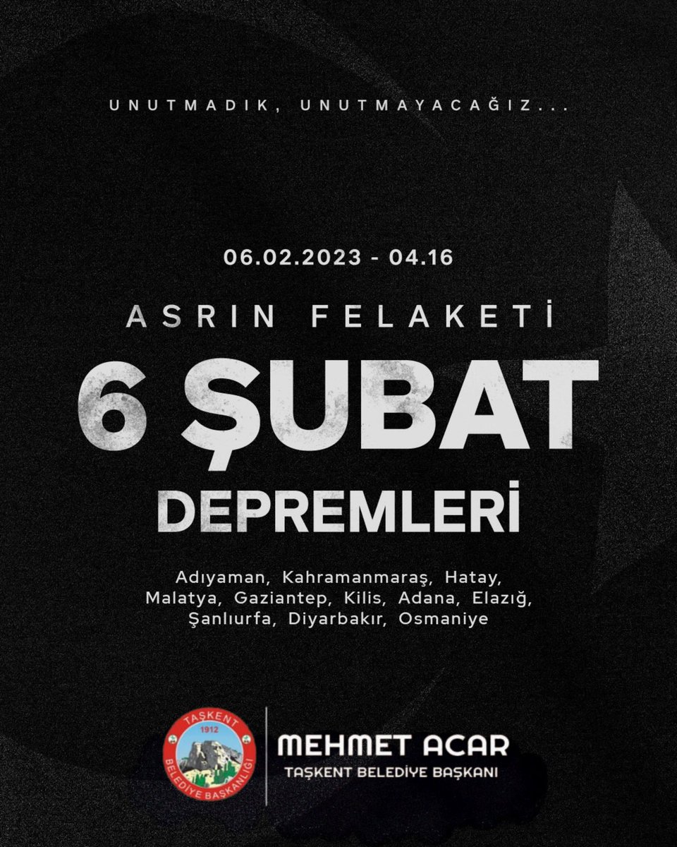 6 Şubat 2023 sabahı, Kahramanmaraş merkezli 11 ilimizi etkileyen depremler, milletçe hepimizin yüreğinde derin izler bıraktı. Üzerinden üç yıl geçmesine rağmen yaşadığımız acı hâlâ taze.

O zor günlerde olduğu gibi bugün de birlik ve dayanışma ruhuyla kayıplarımızı anıyor,
