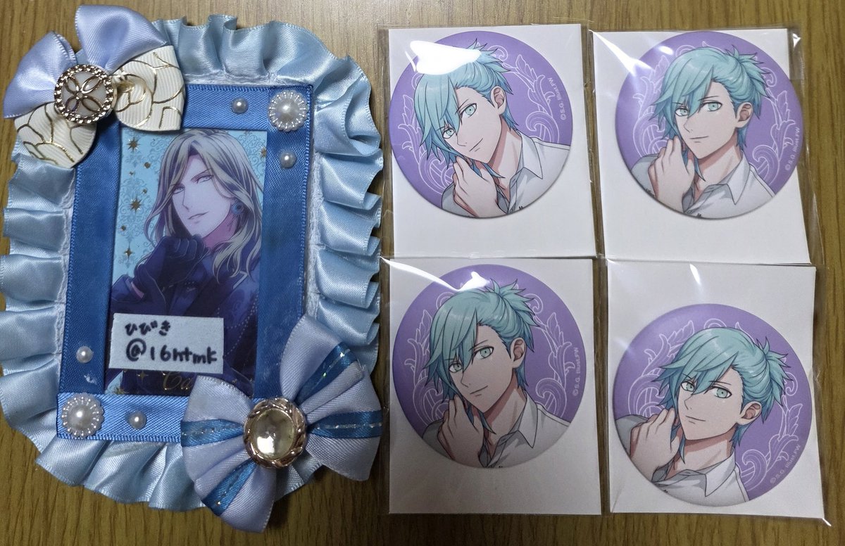 16htmk's tweet image. 【交換 譲渡】うたプリ グラショ 缶バッジ FP 

譲:那月 翔 セシル 藍 トキヤ
求:定価+送料 ＞ 同異種 カミュ レン 瑛一 瑛二

✧︎カミュ以外は友人分

お気軽にお声掛けください！