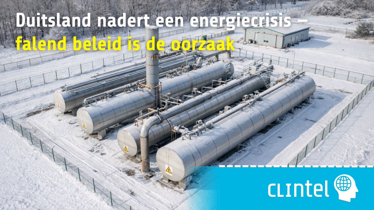 ClintelNED's tweet image. Duitsland nadert een energiecrisis: gasvoorraden dalen richting kritieke niveaus en zware industrie dreigt stil te vallen. Geen kwestie van het weer, maar het resultaat van jarenlange beleidskeuzes.

Lees hoe ideologisch energiebeleid Europa’s grootste economie kwetsbaar maakte.…