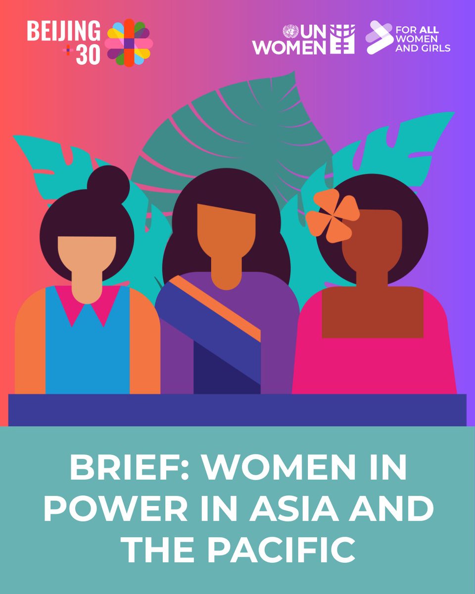 unwomennepal's tweet image. #DidYouKnow achieving full &amp;amp; equal decision-making power was one of the key action areas in the #Beijing30 Action Agenda?
Learn more in our #WomenInPower brief asiapacific.unwomen.org/.../brief-wome…...
@unwomenasia