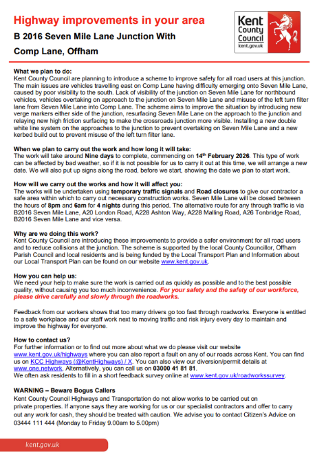 KCC Highways tweet media