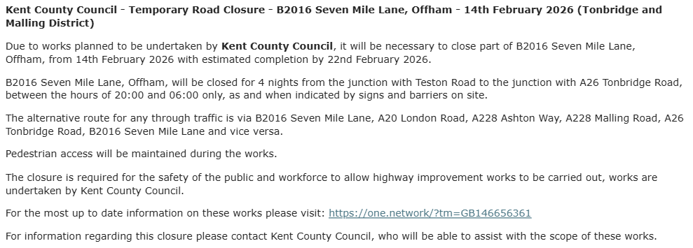 KCC Highways tweet media