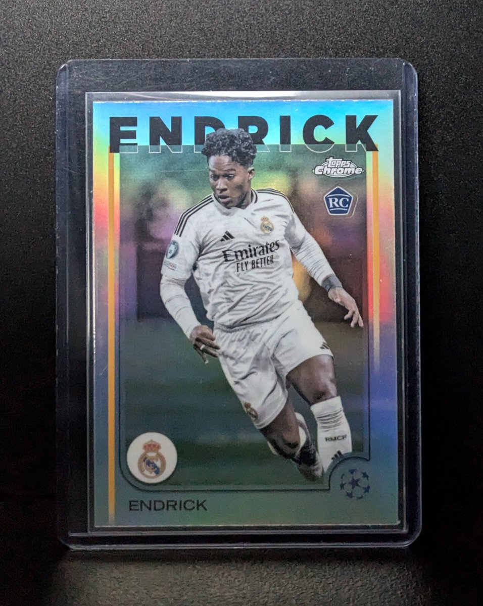 4ANR79pZenRTM29's tweet image. 24/25 topps ucc flagship ⚽

image variation sp
Endrick  " E9 " 🇧🇷
数多くのブラジル選手の中でも"華"がある🤩
topps epl ⚽早く、、(royal mail😭)
#Endrick 
#Topps 
#variation