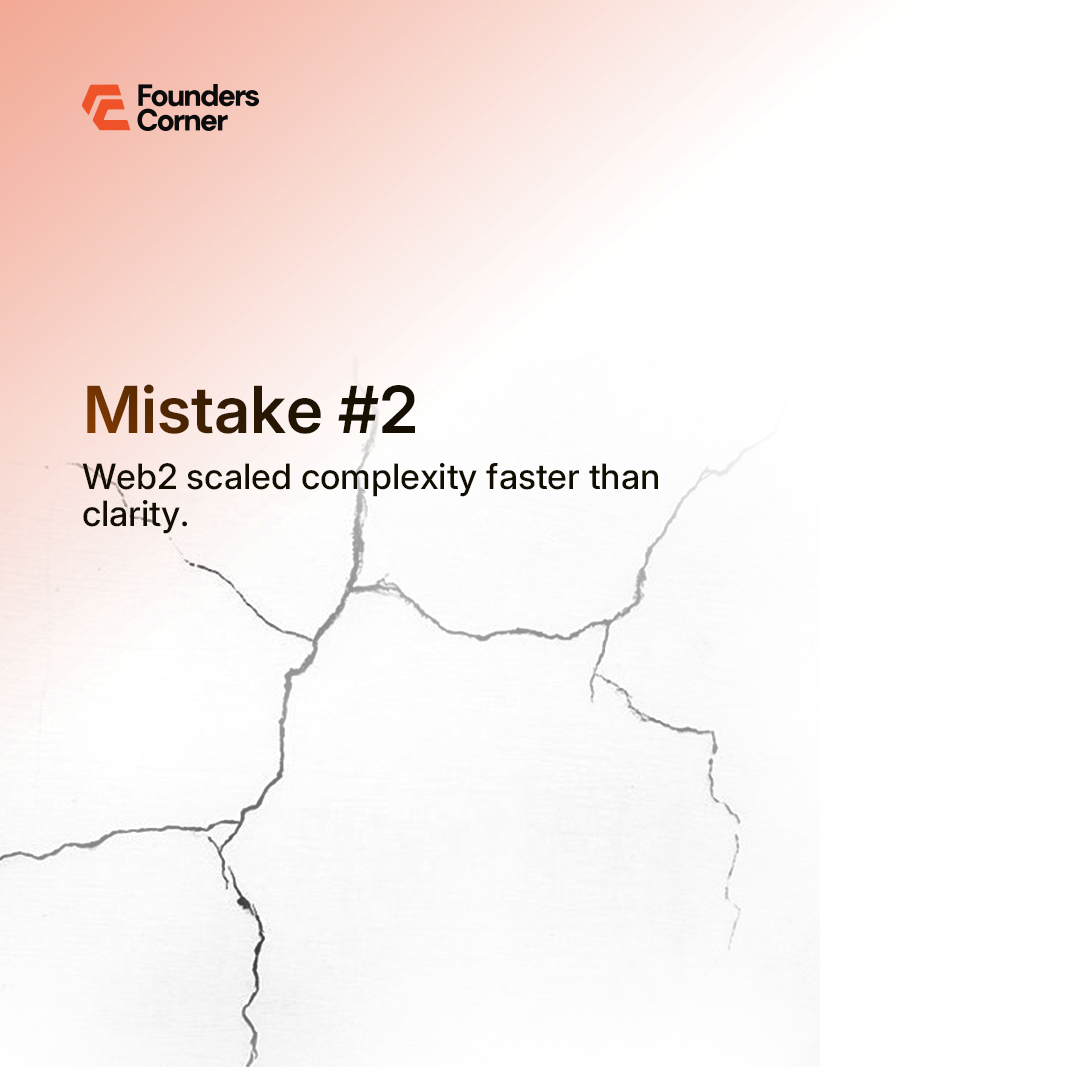 Most startups don’t fail randomly, they fail by repeating the same mistakes.

Web3 has an advantage which is; learning from Web2’s scars.