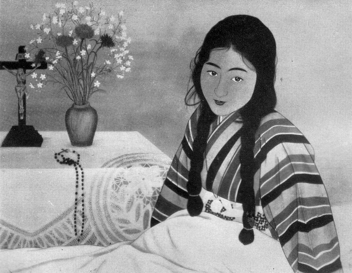 JapCath's tweet photo. Novia en el lecho de enfermedad. Koseki Kimiko.

No la he encontrado con buena definición en color, tristemente. https://t.co/svwNccYtaP