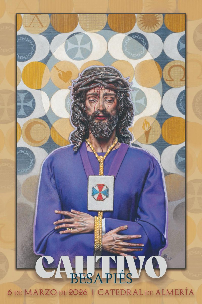 𝐂𝐀𝐔𝐓𝐈𝐕𝐎 | 𝐏𝐑𝐈𝐌𝐄𝐑 𝐕𝐈𝐄𝐑𝐍𝐄𝐒 𝐃𝐄 𝐌𝐀𝐑𝐙𝐎

La obra de <a href="/Jcabreralasso/">José Cabrera Lasso de la vega⚓</a>, anuncia un año más la llegada del Besapiés a Jesús Cautivo de Medinaceli, que regresará a su encuentro con Almería.

📅 6 de marzo
⌚️ De 7:30 a 21:30 h.
⛪️ <a href="/CatedralAlmeria/">Catedral de Almería</a>

#elPrendimiento
