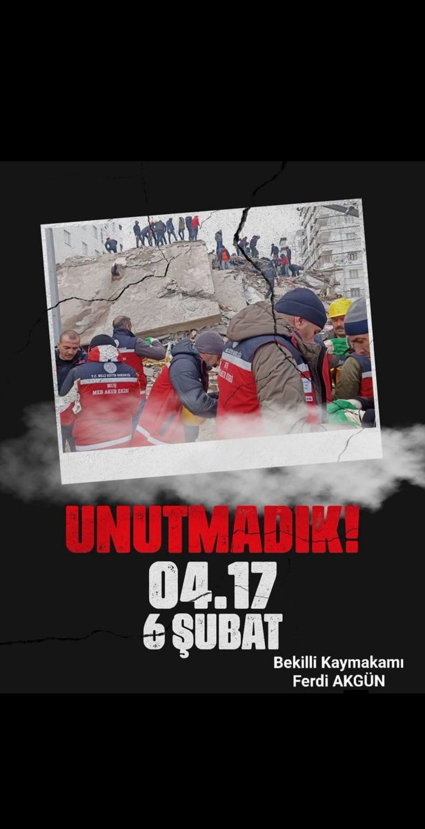 6 Şubat 2023’te meydana gelen depremlerde hayatını kaybeden vatandaşlarımızı rahmetle anıyor, ailelerine ve milletimize sabır diliyoruz.