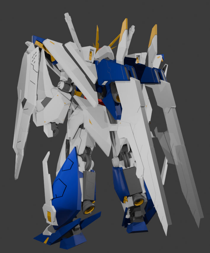 Ξ(クスィー)ガンダム　劇場版完成しました
#Blender
