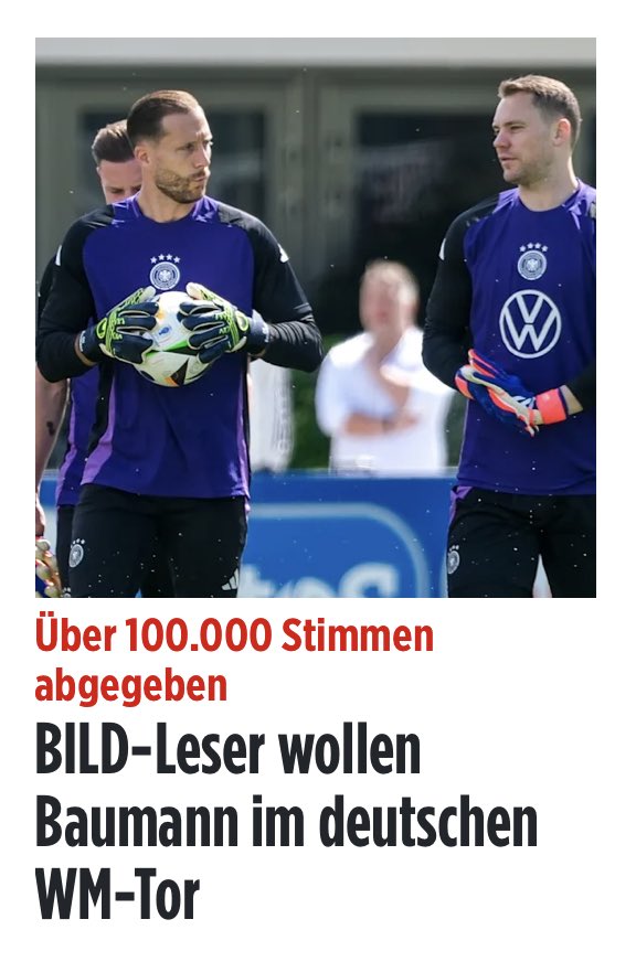Dann sollte Baumann nicht ins Deutsche Tor