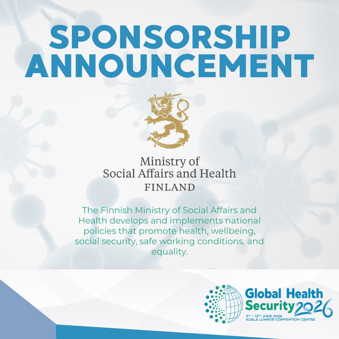 Global Health Security 2026 (9 June - 12 June) tweet media