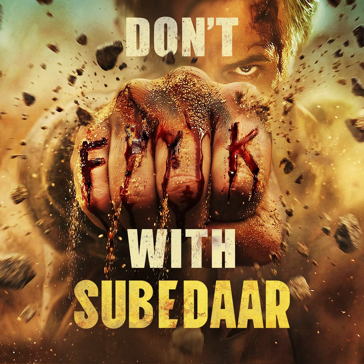 That clenched fist says everything. #AnilKapoor looks terrifyingly focused in #Subedaar.